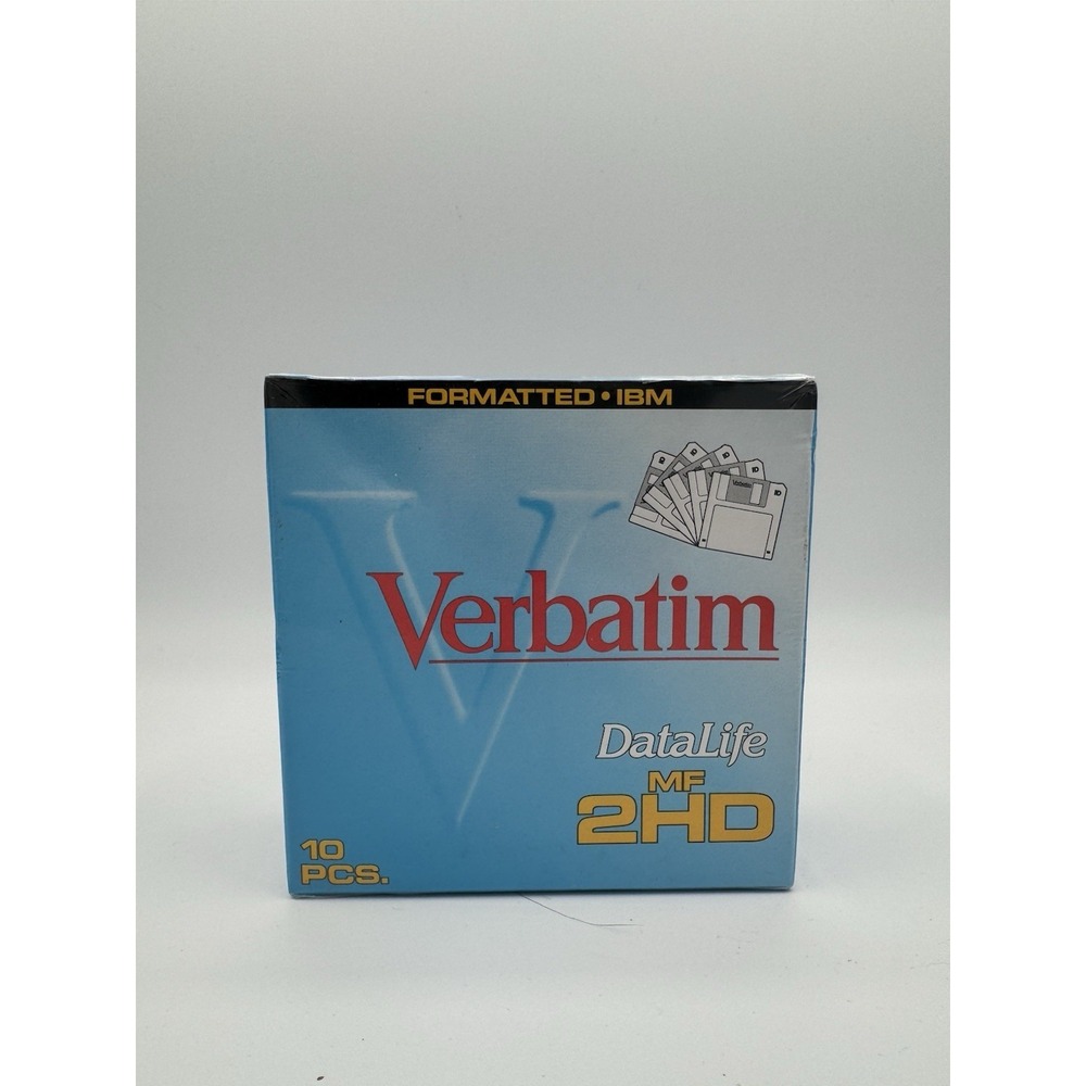 Verbatim DataLife MF 2HD 3.5" Microdisks Microdiscs 10 pack  Formatted-IBM New